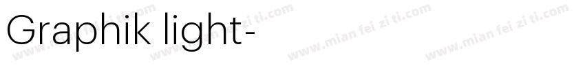 Graphik light字体转换